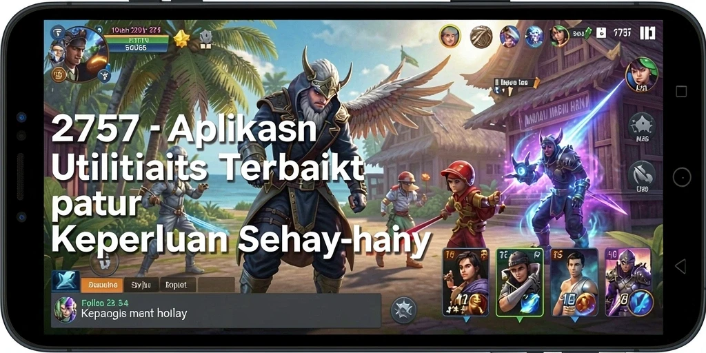 Tampilan utama 2757 dengan berbagai fitur utilitas.