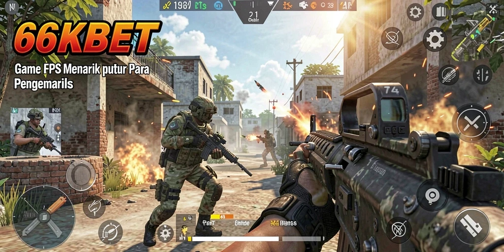 Screenshot menunjukkan aksi mendebarkan dalam permainan FPS.