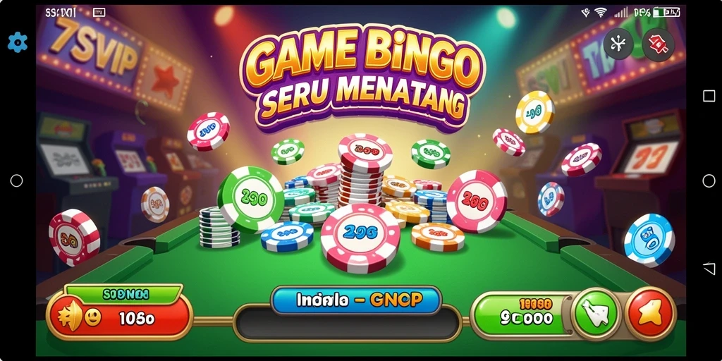 Tampilan gameplay 7SVIP yang mengasyikkan dan interaktif di Bingo.