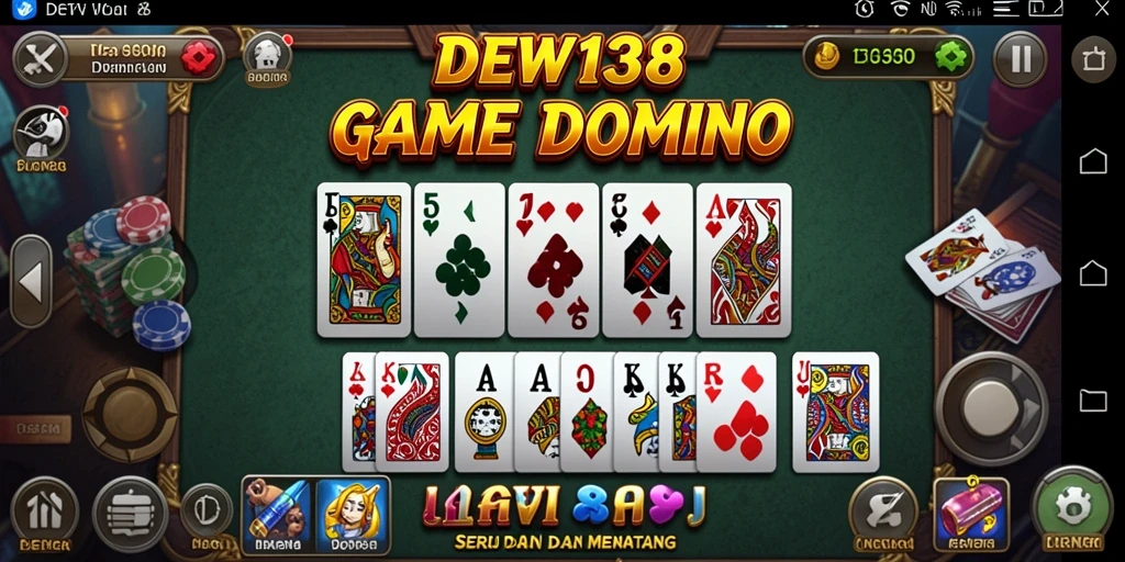 Screenshot DEWI138 menampilkan gameplay seru permainan Domino.
