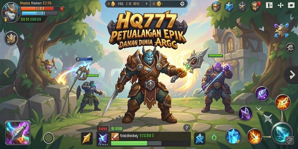 Tampilan gameplay ARPG yang menantang dan seru di HQ777.