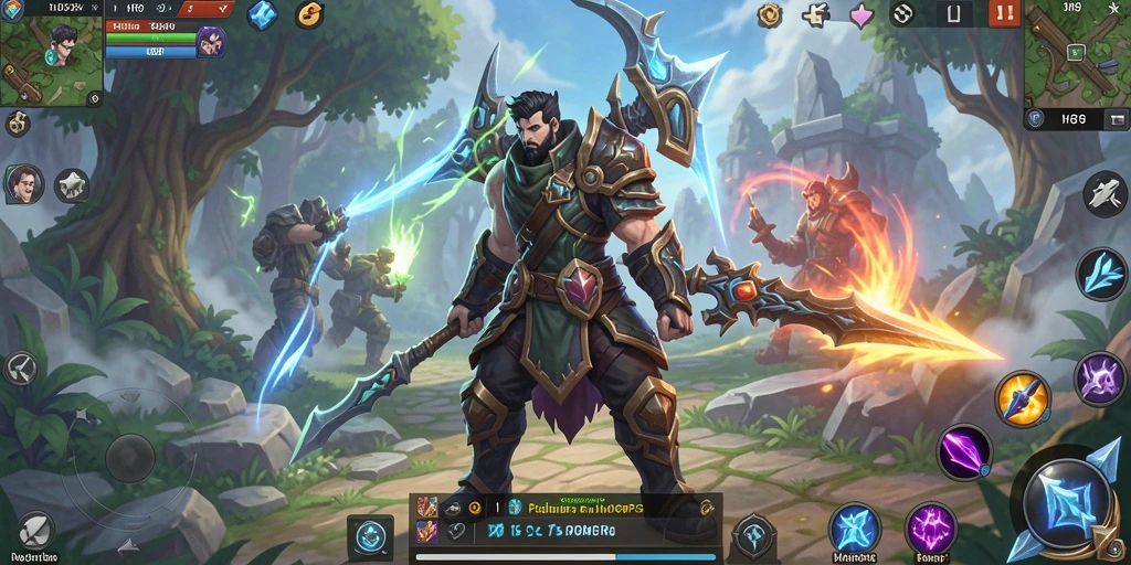 Tangkapan layar menunjukkan aksi seru dalam pertempuran MMORPG HR89.