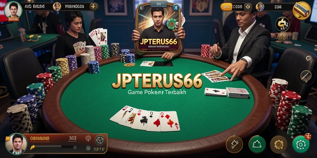 Screenshot gameplay poker menarik dari JPTERUS66.