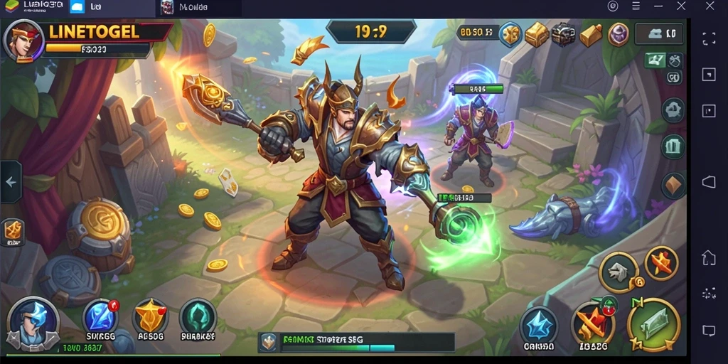 Tangkapan layar utama <strong>LINETOGEL</strong> menampilkan aksi gameplay yang mendebarkan.