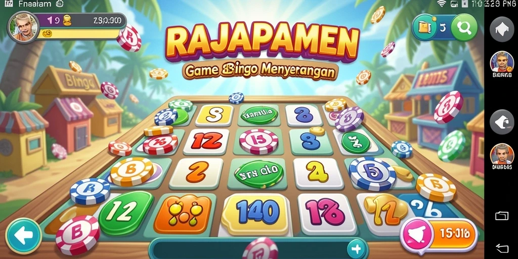 Tampilan antarmuka menarik dari gameplay RAJAPAMEN.
