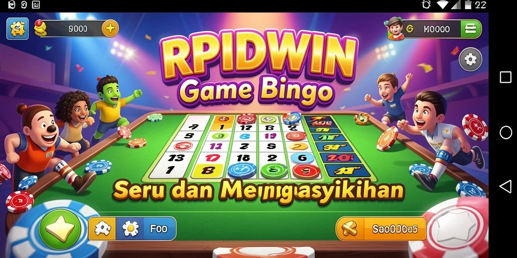 Tampilan gameplay RPIDWIN yang seru dalam permainan bingo.