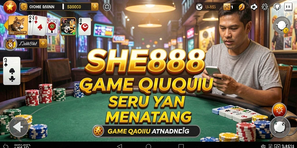 Screenshot gameplay QiuQiu yang seru dan interaktif.