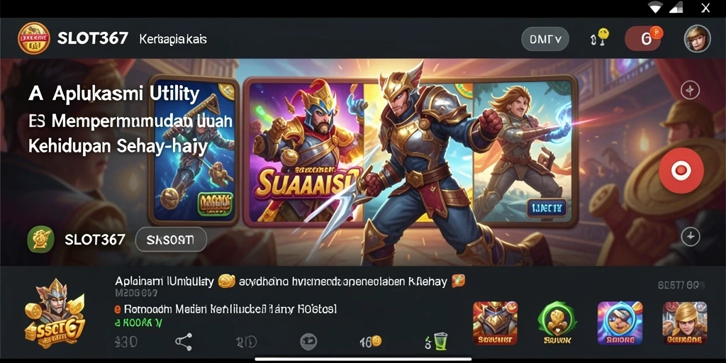 Tangkapan layar dari antarmuka SLOT367 yang intuitif dan fungsional.