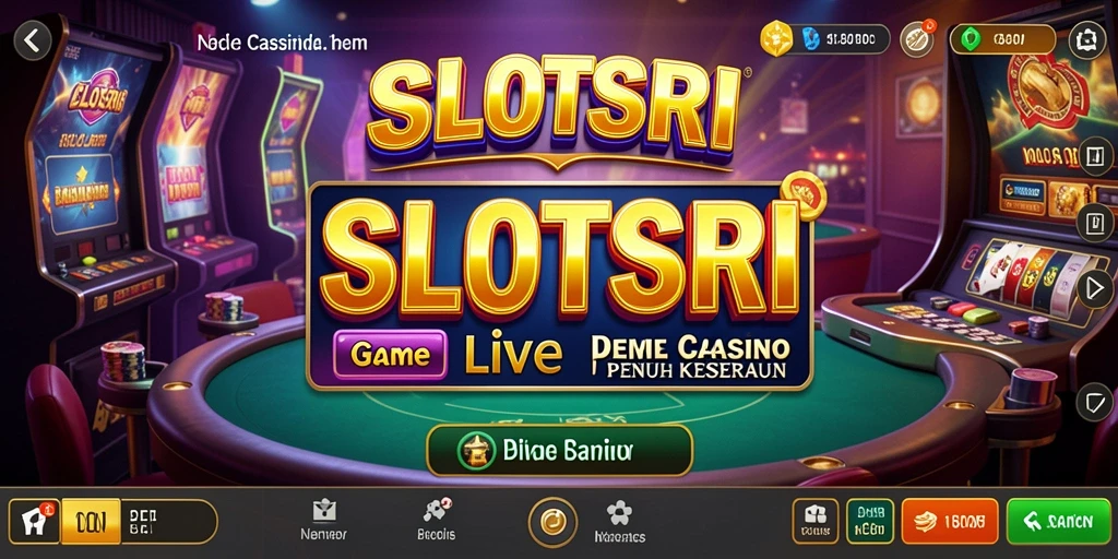 Tampilan menarik dari gameplay Live Casino di SLOTSRI.