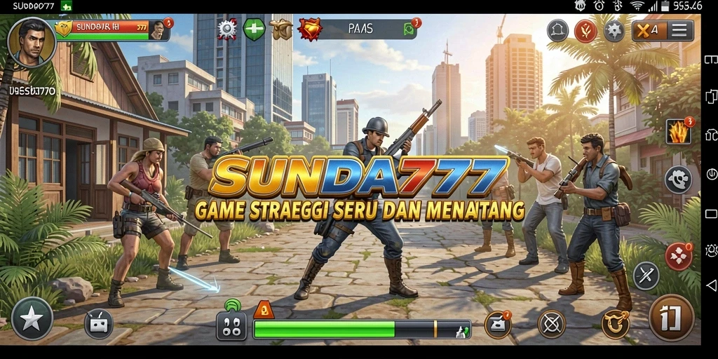 Tampilan gameplay SUNDA777 dengan misi dan strategi seru.