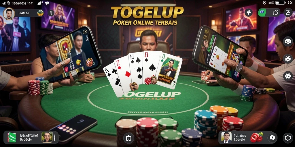 Gameplay poker menarik di TOGELUP dengan fitur interaktif.
